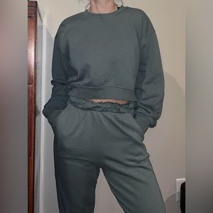 Green Zara sweat set